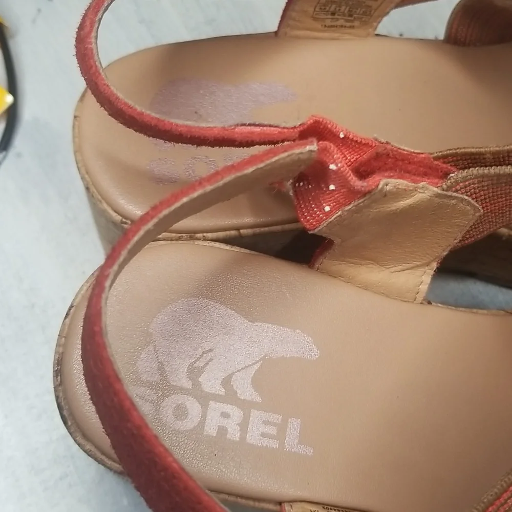 Sorel Cameron Wedge Sandals SZ 5.5 - Picture 2 of 7